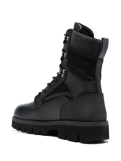 Shop Heron Preston Lace-up Combat Boots In Black