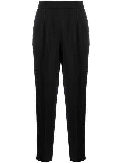 Shop Joseph High-waisted Tailored Trousers In Schwarz