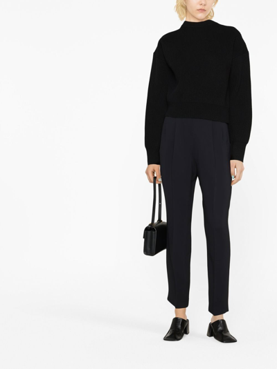 Shop Joseph High-waisted Tailored Trousers In Schwarz