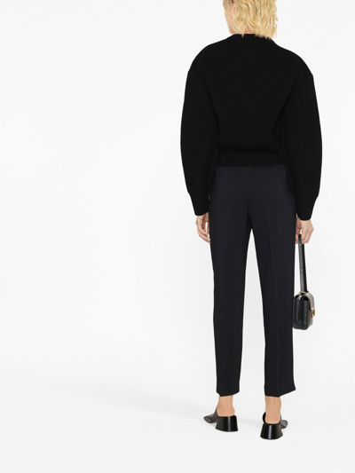 Joseph High-waisted Tailored Trousers In Schwarz