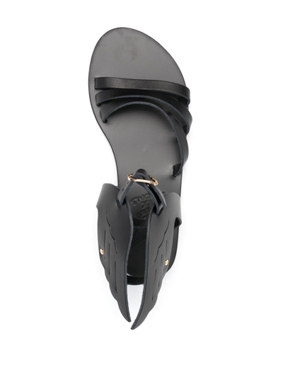 Ancient Greek Sandals Wing Open-toe Sandals In Black