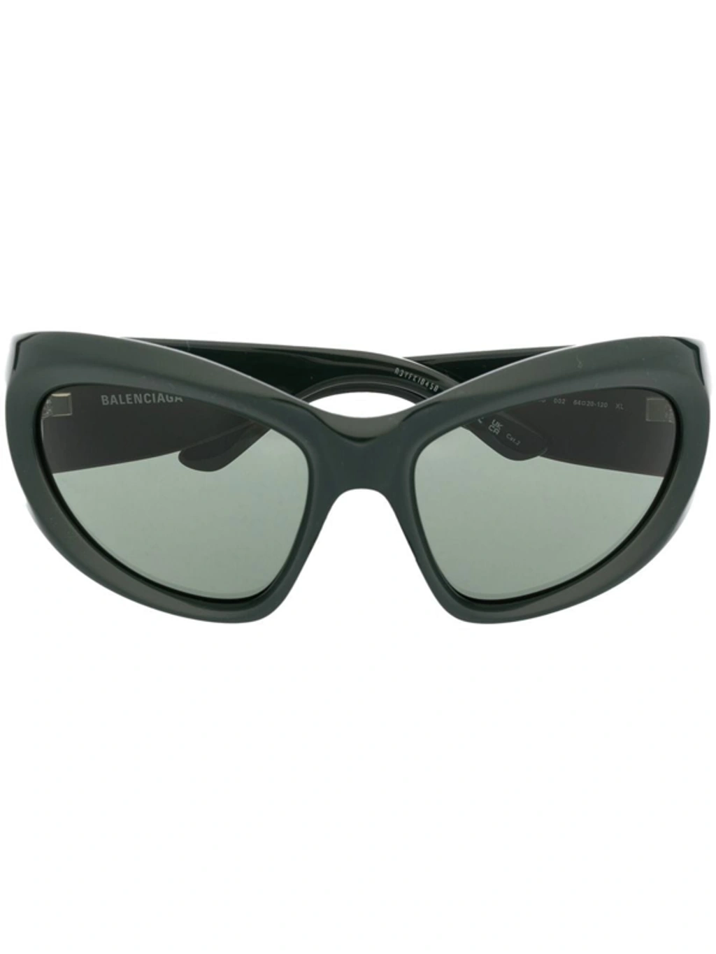 Balenciaga Bb0228s Sunglasses In 002 Green Green Green