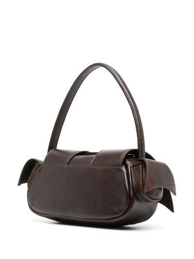 Shop 16arlington Kikka Front-pocket Shoulder Bag In Braun