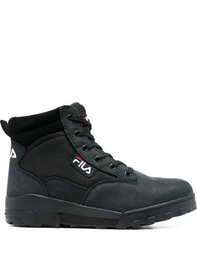 Shop Fila Grunge Ii Lace-up Boots In Schwarz