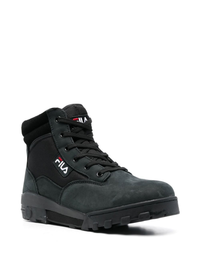 Shop Fila Grunge Ii Lace-up Boots In Schwarz