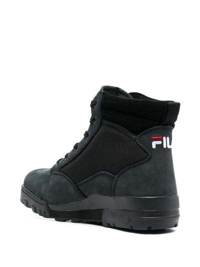 Shop Fila Grunge Ii Lace-up Boots In Schwarz