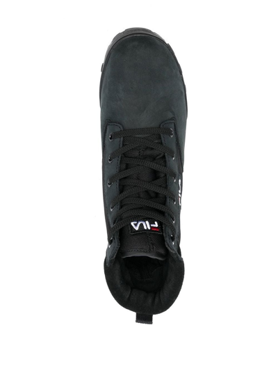 Shop Fila Grunge Ii Lace-up Boots In Schwarz