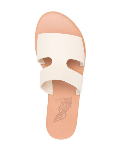 Ancient Greek Sandals Apteros Leather Sandals In Off White