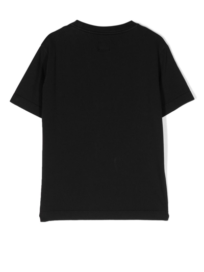 Shop C.p. Company Logo-print Short-sleeved T-shirt In Black