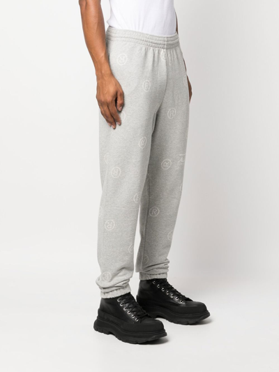 Shop Martine Rose Logo Pattern Track Pants In Grau