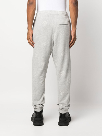 Shop Martine Rose Logo Pattern Track Pants In Grau