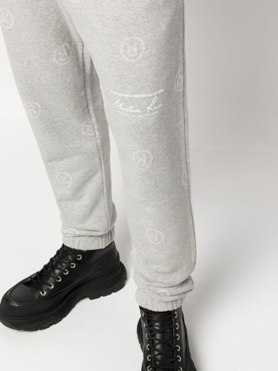 Martine Rose All-over Logo-print Track Pants In Grau