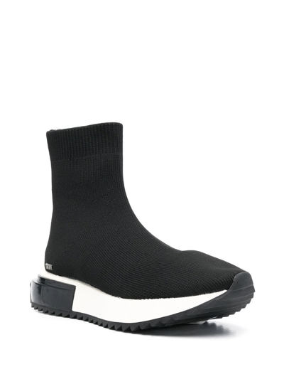 Dkny Promila Sock-style Sneakers In Schwarz