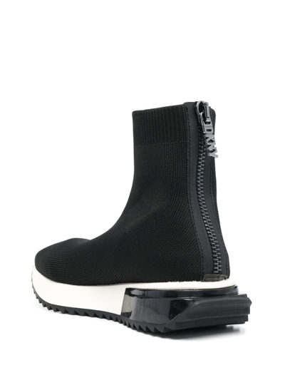 Dkny Promila Sock-style Sneakers In Schwarz