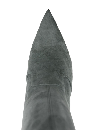 Le Silla Eva Thigh-length 120mm Boots In Green