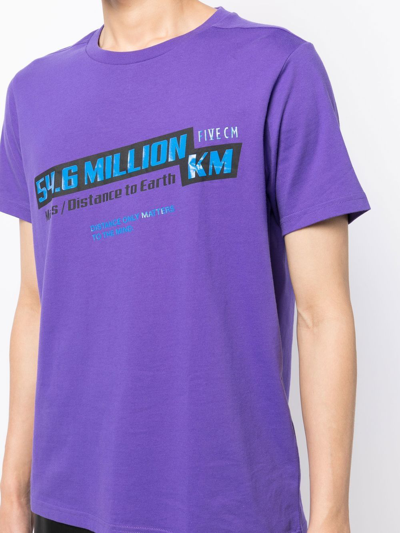 Five Cm Mars To Earth Graphic T-shirt In Purple
