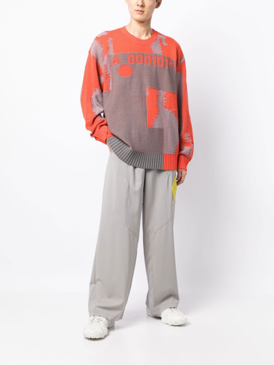 A-cold-wall* Erosion Oversize Jumper In Red