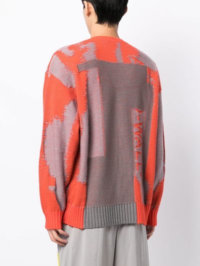 Shop A-cold-wall* Erosion Oversize Jumper In Red