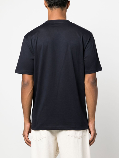 Shop Norse Projects Johannes Logo-print T-shirt In Blau