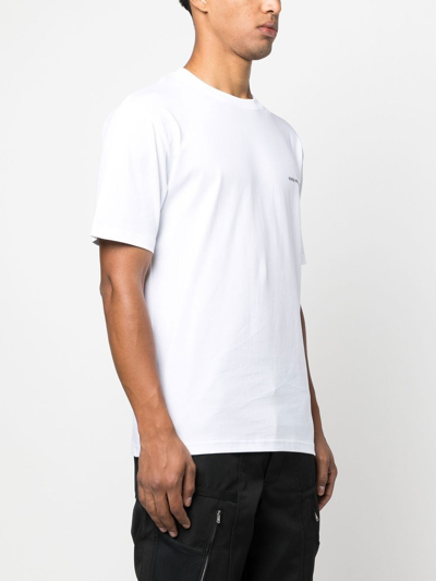 Shop Norse Projects Johannes Logo-print T-shirt In Weiss
