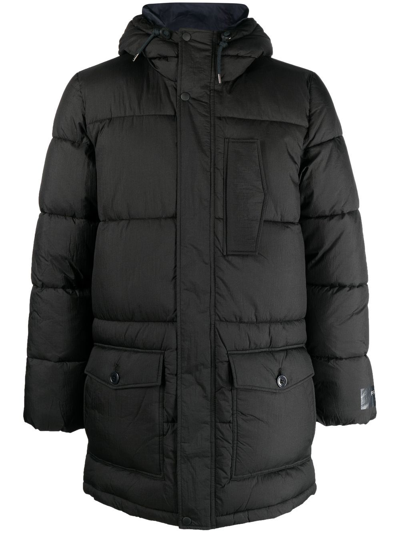Ps By Paul Smith Padded Parka Coat In Black | ModeSens