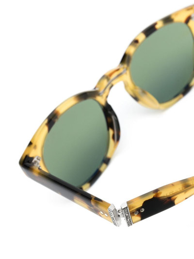 Oliver Peoples Sheldrake 1950 Round-frame Sunglasses In Gelb