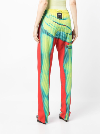 Shop Y/project X Jean Paul Gaultier Body-print Detail Trousers In Multicolour