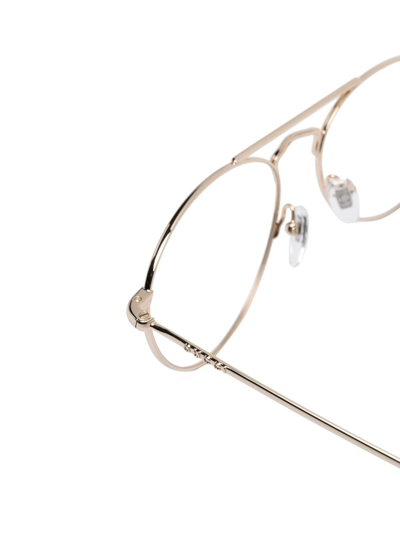 Gucci Pilot-frame Optical Glassses In Gold