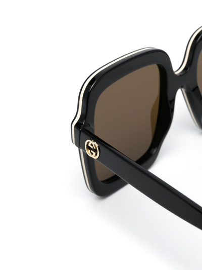 Gucci Oversize Square-frame Sunglasses In Black