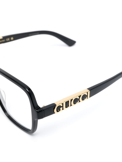 Gucci Square Frame Glasses In Black