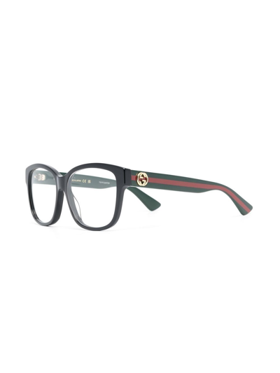 Gucci Square-frame Optical Glasses In Schwarz