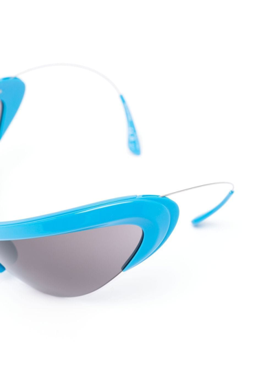 Balenciaga Wire Cat Cat-eye Sunglasses In Blau