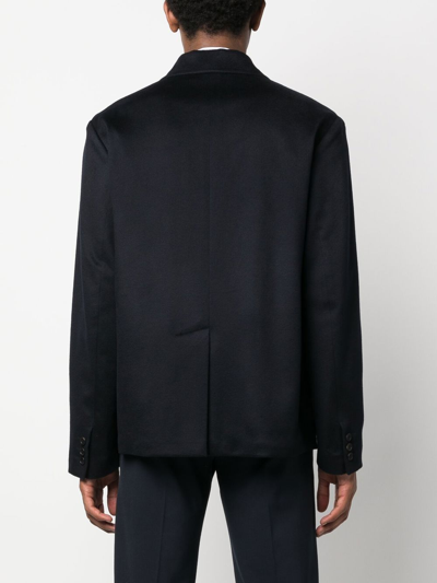 Prada Single-breasted Blazer In Blau