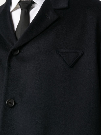 Prada Single-breasted Blazer In Blau