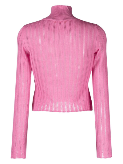 Shop Cormio Anna Badge-embroidered Jumper In Rosa