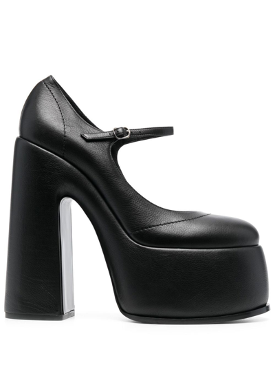 Casadei 170mm Heeled Leather Pumps In Black | ModeSens