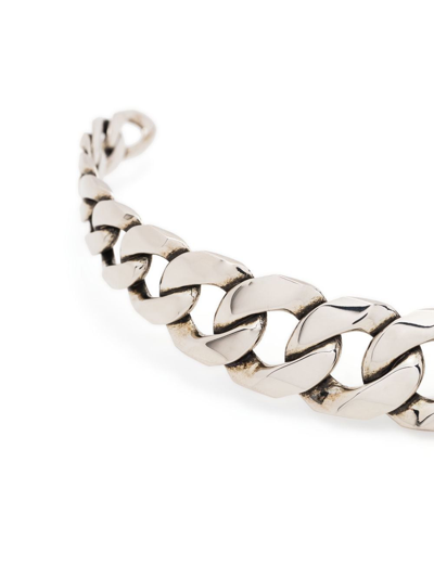 Shop Alexander Mcqueen Chain Chocker Necklace In Silber