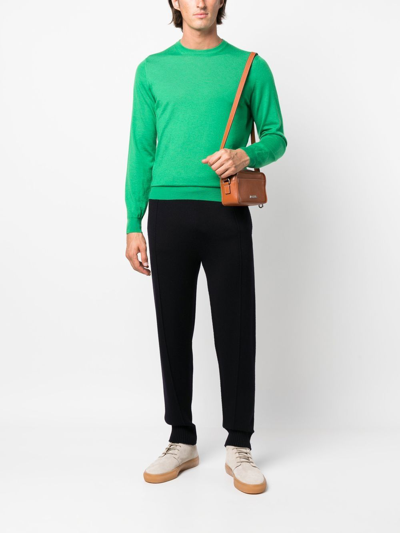 Shop Drumohr Fine-knit Cashmere Jumper In Grün