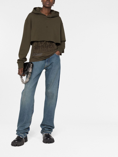Givenchy Logo Pullover Sweater In Grün
