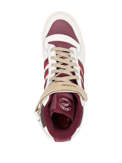Shop Adidas Originals X Cuts & Slices Forum Hi Sneakers In Weiss