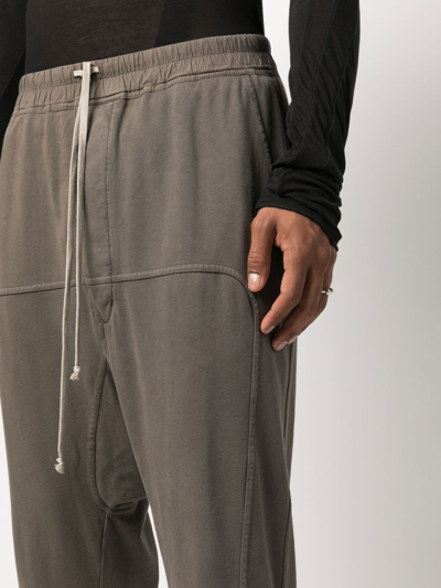 Shop Rick Owens Drkshdw Drop-crotch Track Pants In Braun