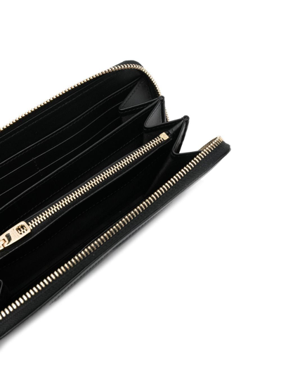Dolce & Gabbana Zip Wallet With Dg Logo In Schwarz