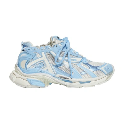Shop Balenciaga Runner Sneaker In Eggshell Lg Blue