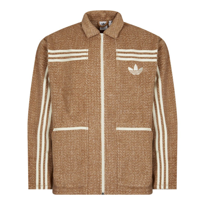 Adidas Originals Adicolor 70s' Collared Jacket In Beige | ModeSens