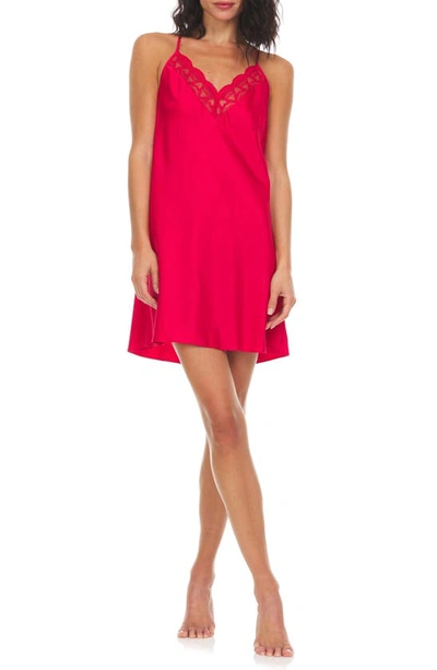 Shop Flora By Flora Nikrooz Kit Matte Chemise In Red