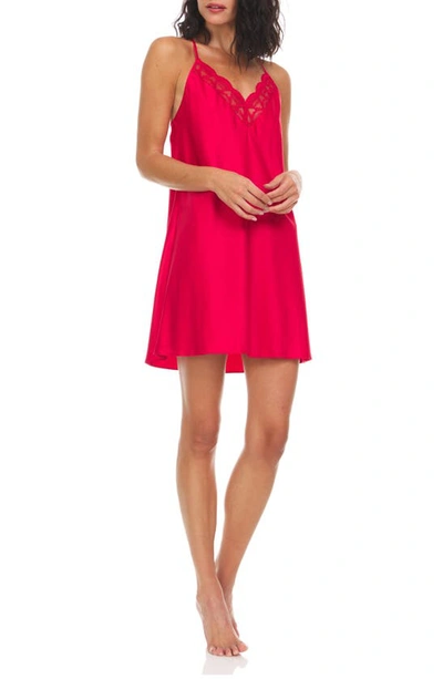 Shop Flora By Flora Nikrooz Kit Matte Chemise In Red