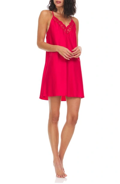Flora By Flora Nikrooz Kit Matte Chemise In Red