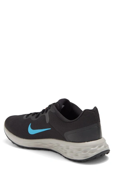 Shop Nike Revolution 6 Next Nature Road Running Shoe In Black/ Laser Blue/ Cobblestone