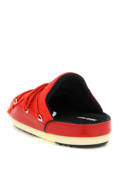 Shop Moon Boot Icon Mules In Red