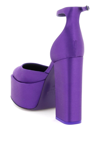 Shop Paris Texas 'dalilah' Satin Pumps In Purple